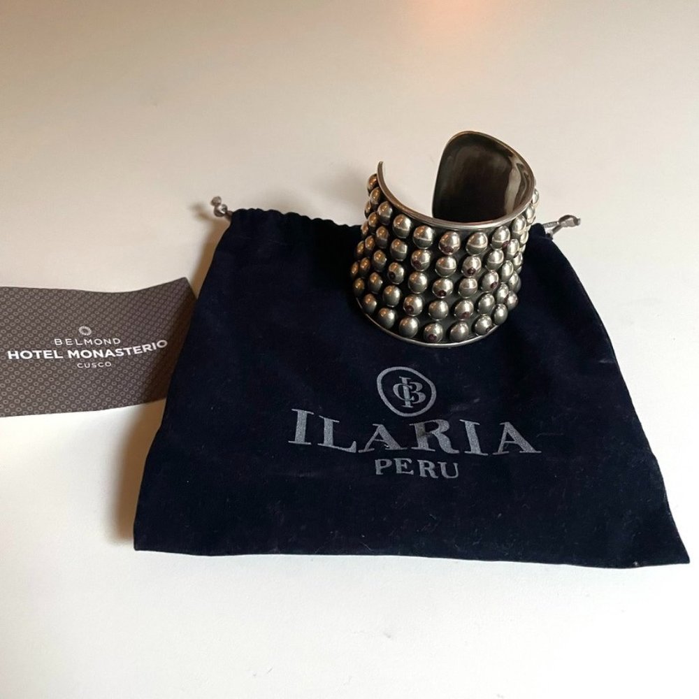 ILARIA PERU Solid Sterling Silver Cuff Bangle
